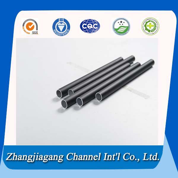 black anodized telescopic aluminium tube/tubing